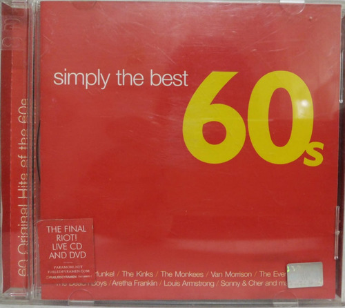 Varios  Simply The Best 60s Cd X2 Compilation 2001
