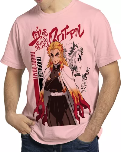 Camiseta Demon Slayer Rengoku Anime Desenho Envio Rápido Top