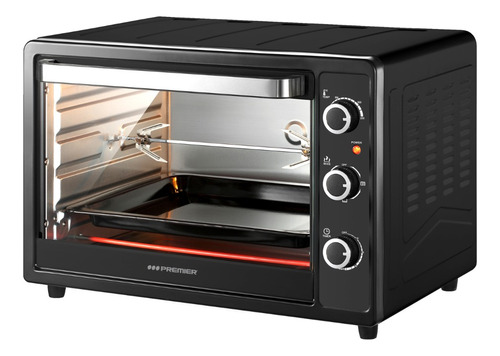 Horno Eléctrico Con Asador 45 Litros Premier Acero Inoxidabl