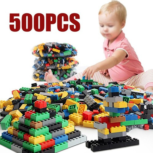 Bloques De Construcción Play & Learn, 500 Piezas En Bolsa [u