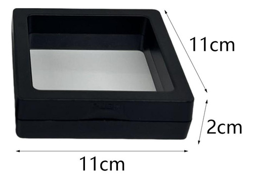 4x Vitrina Flotante, Soportes De Exhibición De Negro