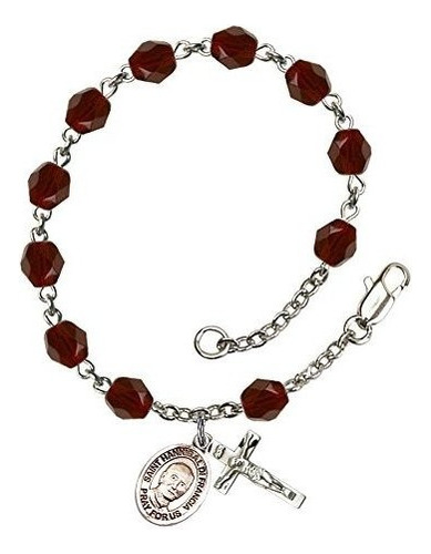 Pulsera De Dije - Bonyak Jewelry St. Hannibal Silver Plate 