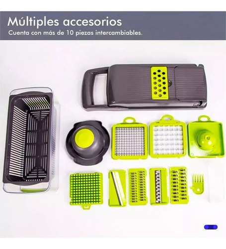 Rallador Cortador Rebanador Picador Manual De Verduras Fruta