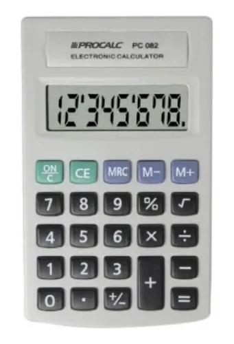 Calculadora personal Pc082 Procalc de 8 dígitos