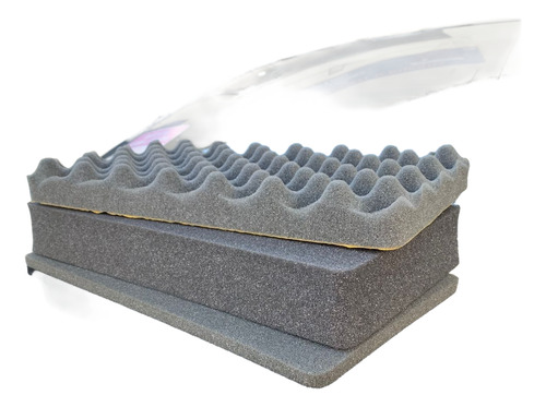 Espuma Case Mp-0015 Serrilhada Em Cubos Para Sua Adaptação