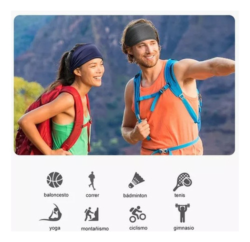 . Diademas Deportivas 4 Pzas Para La Cabeza Con 4 Colores