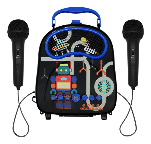 Maquina De Karaoke Para Ninos Y Ninas Con 2 Microfonos Bluet