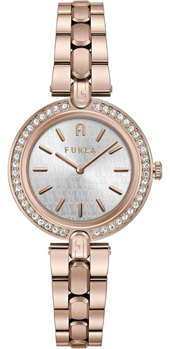 Reloj De Vestir Furla Watches (modelo: Wwl3), Tono Oro Rosa