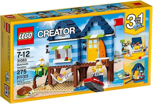 Lego Creator 3 En 1 Vacaciones En La Playa Bloques