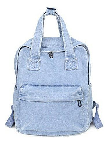 Morral Casual - Niñas Vintage Denim Mochila Jeans Daypack B