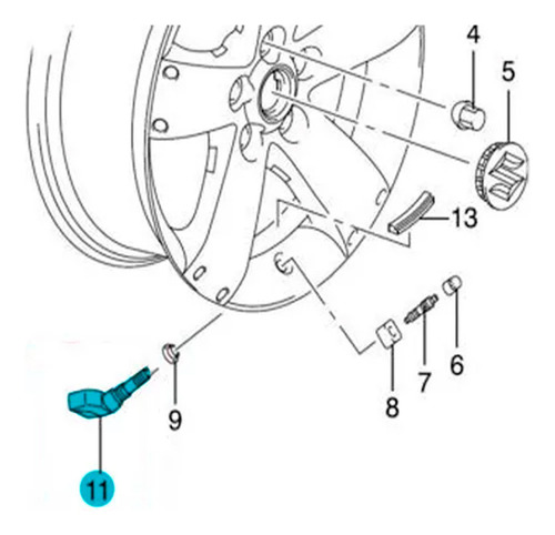 Sensor Presion Aire Llanta Para Explorer 2016 A 2019 2 Pz