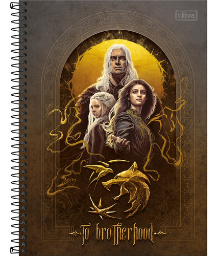 Caderno The Witcher 1 Matéria Universitário Tilibra Capa 4