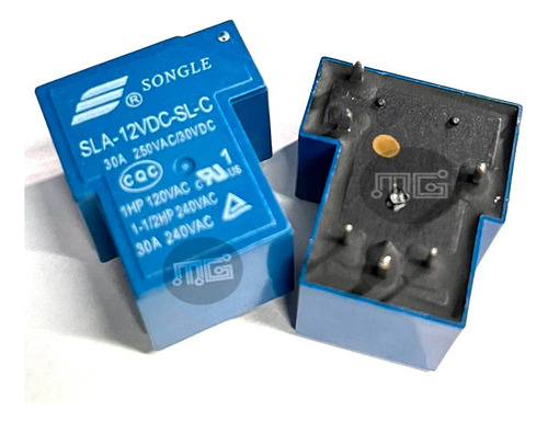 Sla-12vdc-sl-c  Relay Automotriz 30a 250v 5 Pines