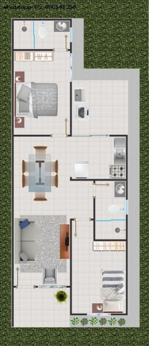 Imagem 3 de 4 de Casa Para Venda Em Várzea Grande, Nova Fronteiras, 2 Dormitórios, 1 Banheiro, 1 Vaga - 10145_1-2290963