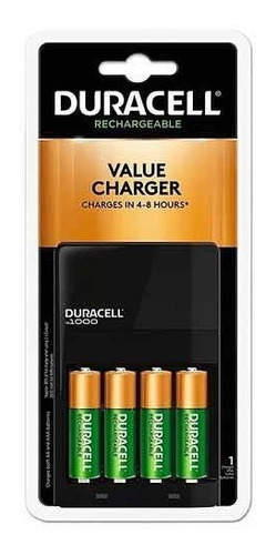 Cargador Con 8 Pilas Recargables Duracell