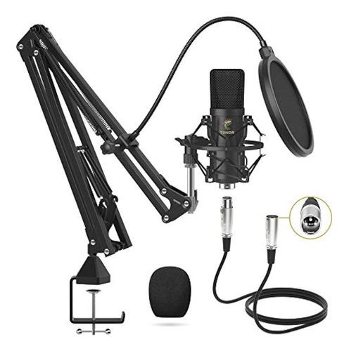 Micrófono De Condensador Xlr, Kit De Micrófono De Estudio Ca