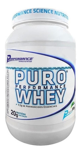 Whey Protein Concentrado Puro Performance 900g - 100% Whey Sabor Chocolate