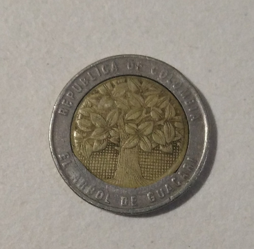 Moneda De 500 Descentrada,buen Estado 