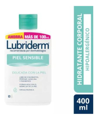 Lubriderm  Piel Sensible 400 Ml