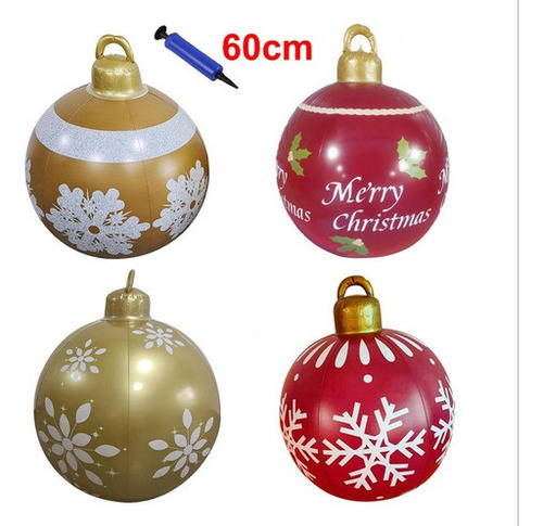 4pcs Esferas Navideñas Inflables Gigantes Para Patio Exter
