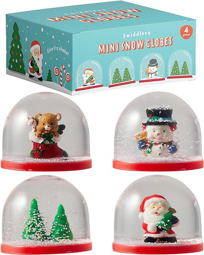 The Twiddlers 4 Mini Globos De Nieve De Invierno De Navidad