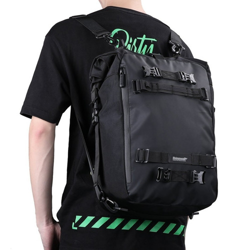 Imagen 5 de 10 de Mochila Maleta Impermeable Moto 20 Litros Modular
