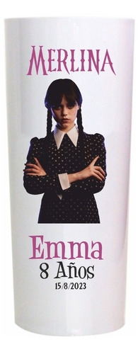 Vasos Personalizados Merlina Addams Ideal Para Tu Cumple!!
