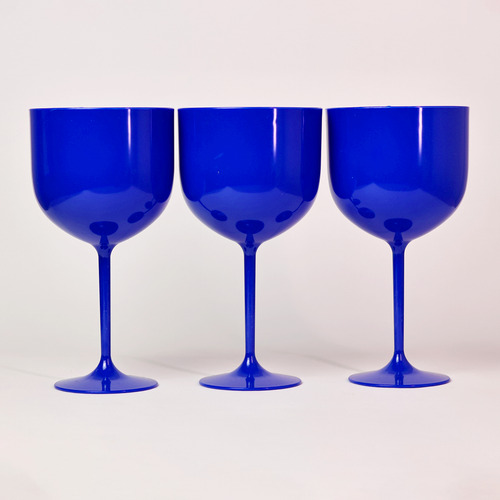 Kit 12 Taças De Gin Tônica 580ml Premium Azul