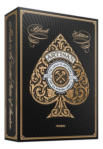 Naipes De Poker Artisan Playing Cards Naipes (negro) Npk