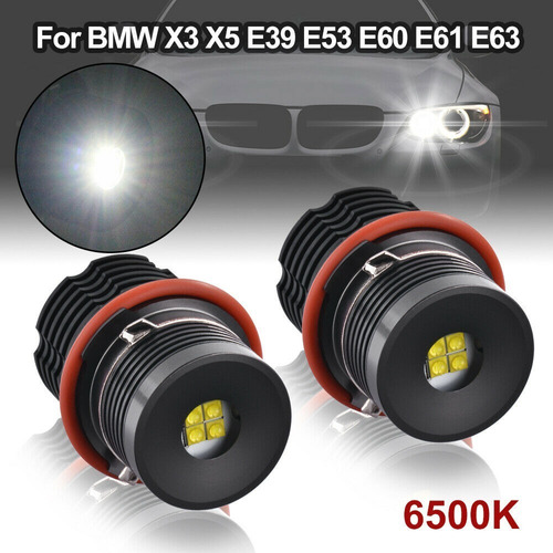 2 Focos Led Angel Eyes Halo Light Bulb Bmw E39 E87 E63 X3 X5