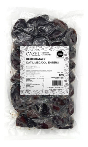 Dátil - Dátiles Entero Premium Oaxaca Natural 1kg