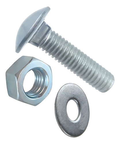Kit 10 Parafuso Francês 3/16x1 Rosca 3/16 Comprimento 1 Pol