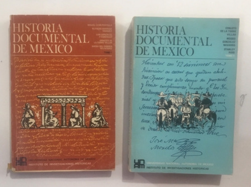 Miguel León-portilla Historia Documental De México Iih T 1y2