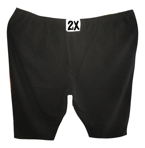Capri Bermuda Negro Amplio Talla 2x (38/40) Basic Edition