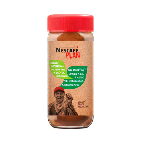 Imagen 2 de 3 de Café instantáneo suave Nescafé Dolca frasco 170 g
