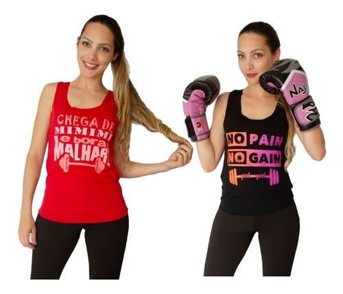 Kit 9 Regatas Atacado Femininas Ginastica Fitness Academia