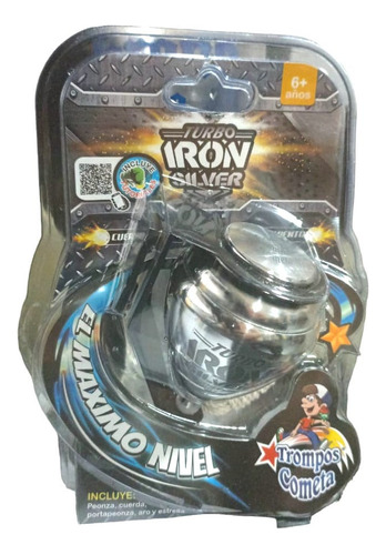 Trompo Iron Silver Aluminio Doble Rodamiento Cometa
