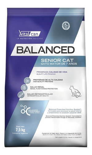 Vital Can Balanced Gato Senior X 7,5+2 Kg Gratis-drovenort- 