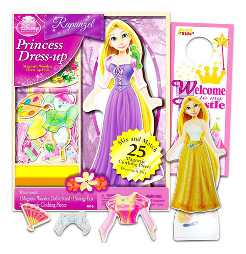 Disney Tangled Rapunzle Doll Dress Up Playset - 37 Pc Enreda