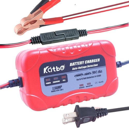 Katbo Smart Battery Carger Automático Mantenedor 6v 12v Para