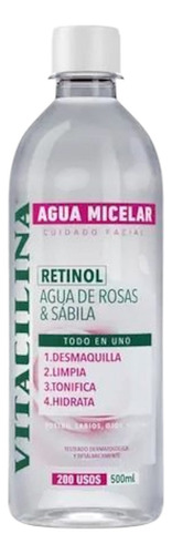 Vitacilina Agua Micelar Retinol Agua De Rosas Y Sábila Para Todo Tipo De Piel