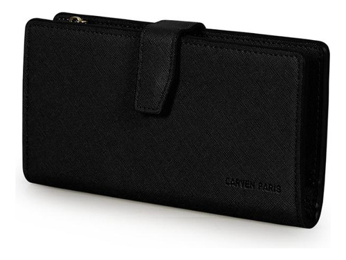 2 Billeteras De Mujer Vesta Negra Y Azul Carven