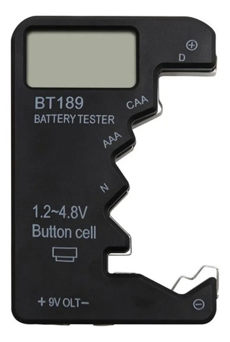 Probador Y Medidor De Baterias Digital Aa Aaa Cd 9v Botón