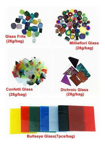 Kit De Fusión De Vidrio Para Microondas De 10 Piezas,