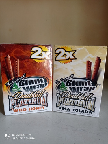 Imagen 2 de 5 de Envoltura De Tabaco Para Liar Blunt Wrap X 2 Unid