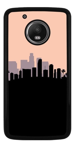 Funda Protector Para Motorola Moto Ciudad Sombras Edifici