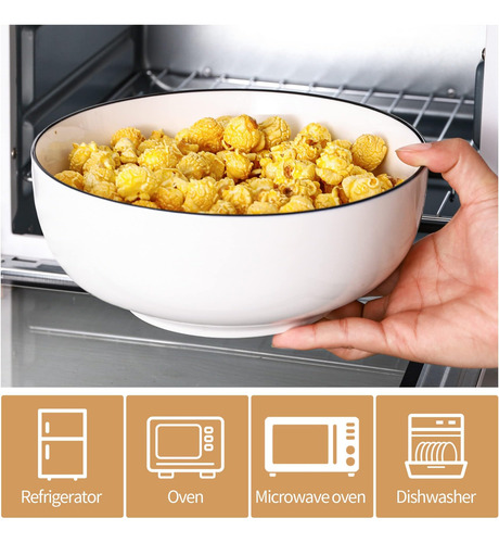 Anbncn Ensaladera Grande Para Microondas, Cuencos Para Sopa