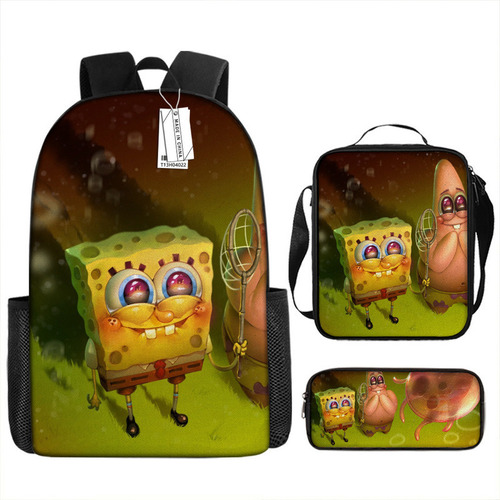 Transferencia De Mochila Periférica De Bob Esponja De Dibujos Animados