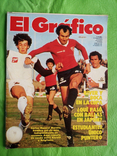 El Grafico 3278 3/8/1982 Independiente Ballas Estudiantes