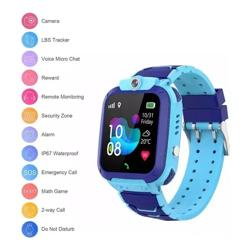 Reloj Smartwatch Niños Gps Llamada S.o.s Camara